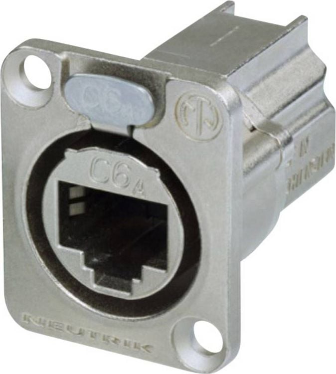 Produktbild: Neutrik NE8FDX-P6 RJ45 Datensteckverbinder etherCON D Serie NE8FDX-P6 Buchse, gerade Pole: 8P8C Nickel 1 St.