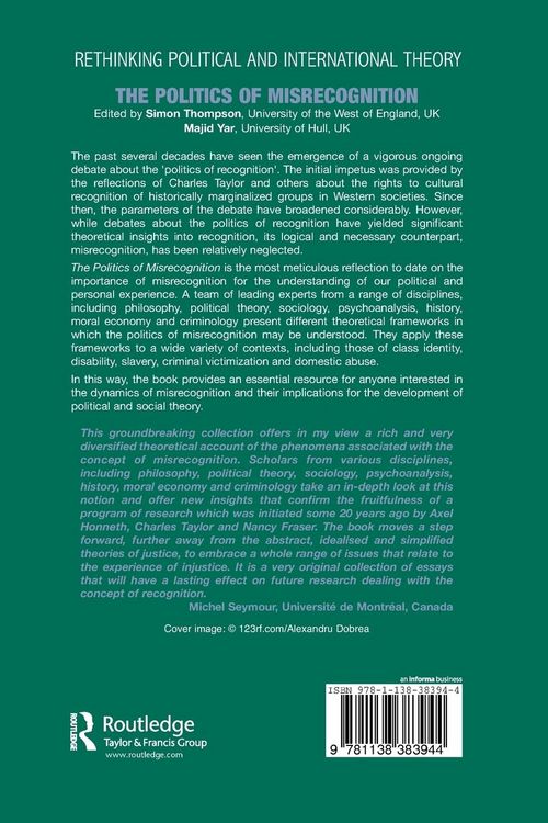 Produktbild: The Politics of Misrecognition