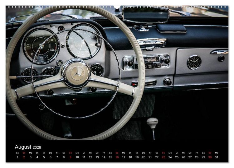 Produktbild: Oldtimer inside (hochwertiger Premium Wandkalender 2026 DIN A2 quer), Kunstdruck in Hochglanz