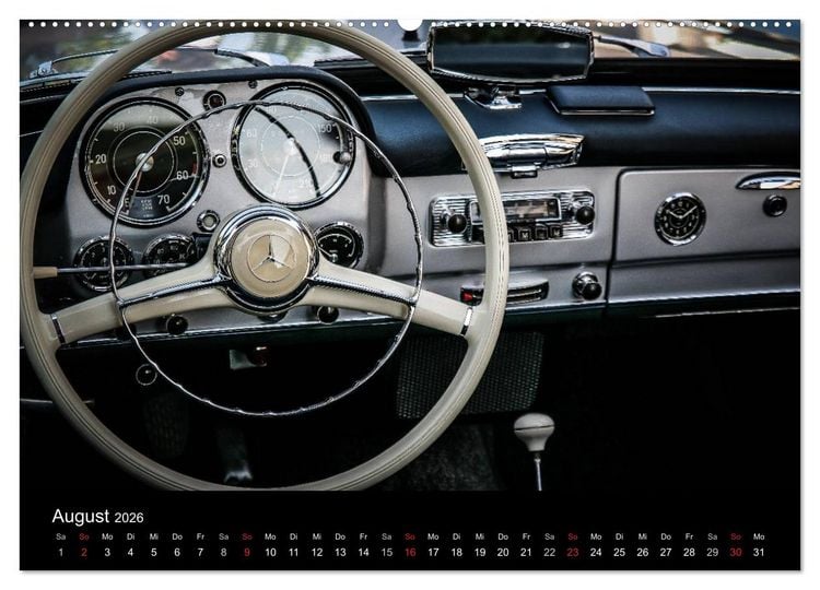 Produktbild: Oldtimer inside (Wandkalender 2026 DIN A2 quer), CALVENDO Monatskalender