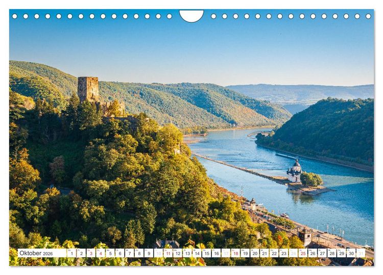 Produktbild: Kaub - Romantische Stadt am Rhein (Wandkalender 2026 DIN A4 quer), CALVENDO Monatskalender