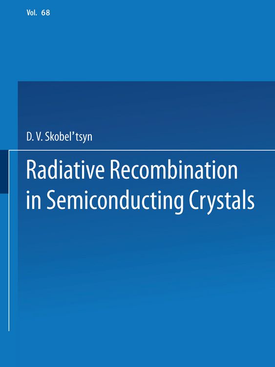 Produktbild: Radiative Recombination in Semiconducting Crystals