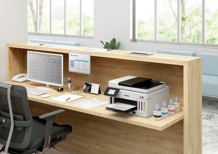 Produktbild: Canon MAXIFY GX6150 Multifunktionsdrucker Tintenstrahl Farbe A4 Drucker, Scanner, Kopierer Duplex, USB, WLAN, LAN