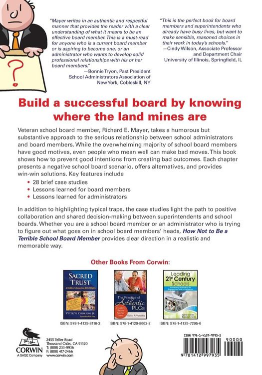 Produktbild: How Not to Be a Terrible School Board Member
