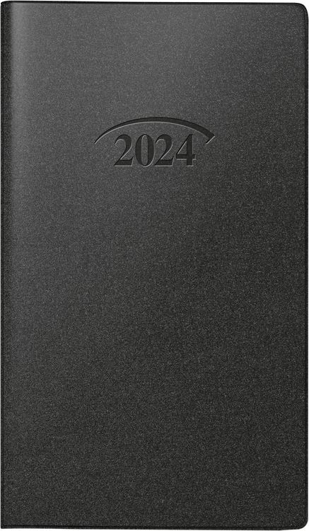 Produktbild: Brunnen Taschenkalender9x15cm schwarz 2S/1M