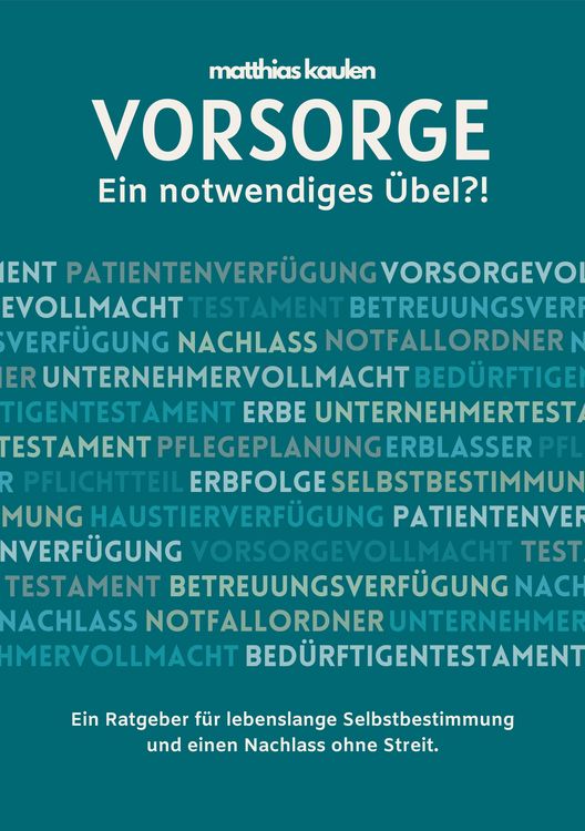 Produktbild: Vorsorge - Ein notwendiges &Uuml;bel?!