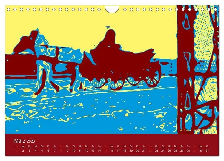 Produktbild: WIEN popartig (Wandkalender 2026 DIN A4 quer), CALVENDO Monatskalender