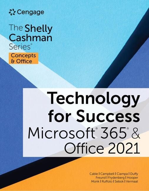 Produktbild: Technology for Success and the Shelly Cashman Series(r) Microsoft(r) 365(r) & Office(r) 2021