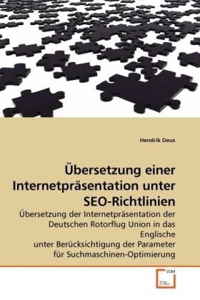Produktbild: Deus, H: &Uuml;bersetzung einer Internetpr&auml;sentation unter SEO-Ri