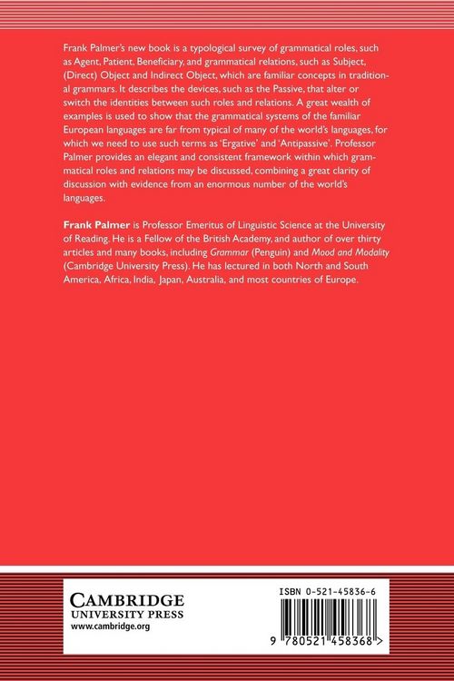 Produktbild: Grammatical Roles and Relations