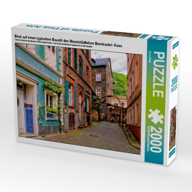 Produktbild: Blick auf einen typischen Baustil des Moselst&auml;dtchen Bernkastel- Kues (Puzzle)