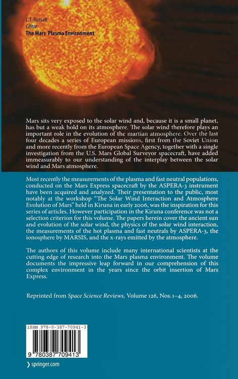 Produktbild: The Mars Plasma Environment