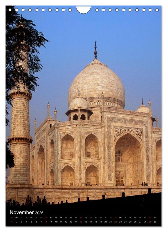 Produktbild: Taj Mahal - Monument der Liebe (Wandkalender 2026 DIN A4 hoch), CALVENDO Monatskalender