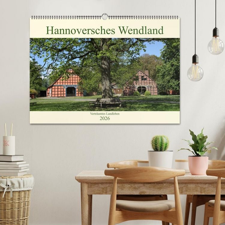 Produktbild: Hannoversches Wendland Vertr&auml;umtes Landleben (Wandkalender 2026 DIN A2 quer), CALVENDO Monatskalender