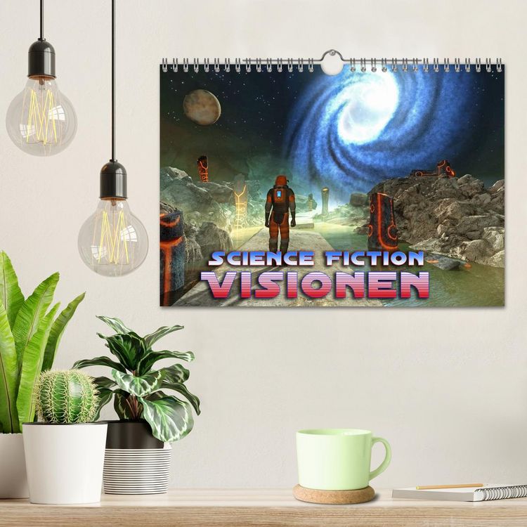 Produktbild: Science Fiction Visionen (Wandkalender 2026 DIN A4 quer), CALVENDO Monatskalender