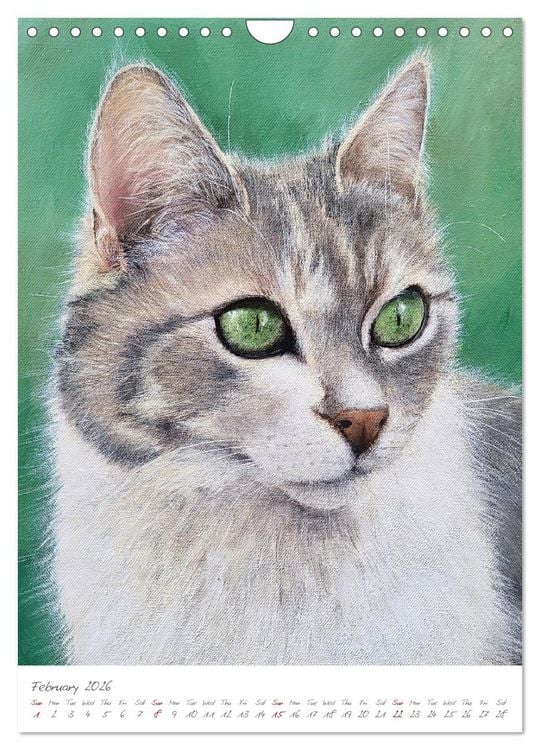 Produktbild: Painting meets animal spirit - Painted animal portraits (Wall Calendar 2026 DIN A4 portrait), CALVENDO 12 Month Wall Calendar