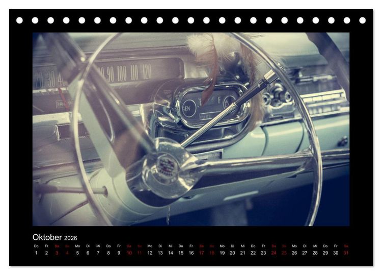 Produktbild: Retro Cars (Tischkalender 2026 DIN A5 quer), CALVENDO Monatskalender