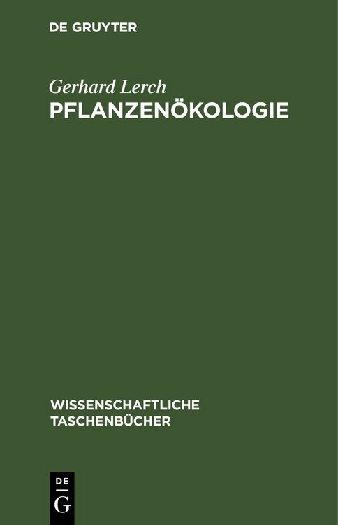 Produktbild: Pflanzen&ouml;kologie