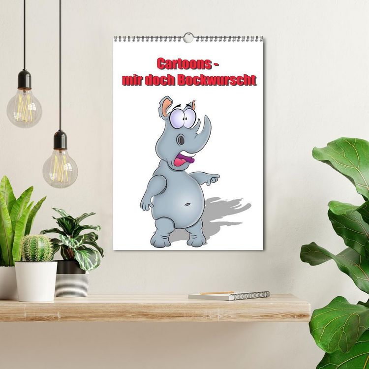 Produktbild: Cartoons - mir doch Bockwurscht (Wandkalender 2026 DIN A3 hoch), CALVENDO Monatskalender