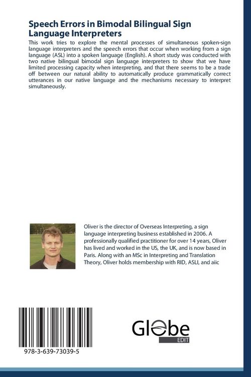 Produktbild: Speech Errors in Bimodal Bilingual Sign Language Interpreters