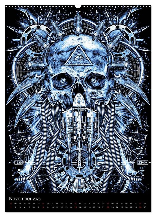 Produktbild: BLOODBOY/DARK ILLUSTRATION (hochwertiger Premium Wandkalender 2026 DIN A2 hoch), Kunstdruck in Hochglanz