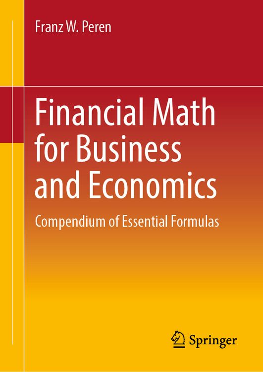 Produktbild: Financial Math for Business and Economics