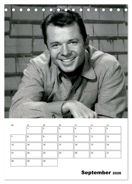 Produktbild: Leinwandhelden. Unvergessene Filmstars (Tischkalender 2026 DIN A5 hoch), CALVENDO Monatskalender
