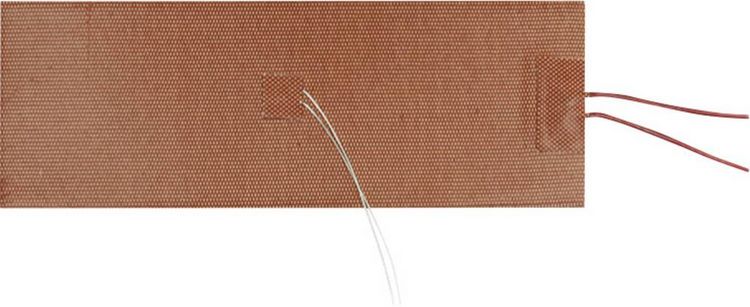 Produktbild: Thermo TECH Silikon Heizfolie selbstklebend 230 V/DC, 230 V/AC 500 W Schutzart IPX7 (L x B) 250 mm x 100 mm