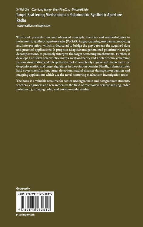 Produktbild: Target Scattering Mechanism in Polarimetric Synthetic Aperture Radar