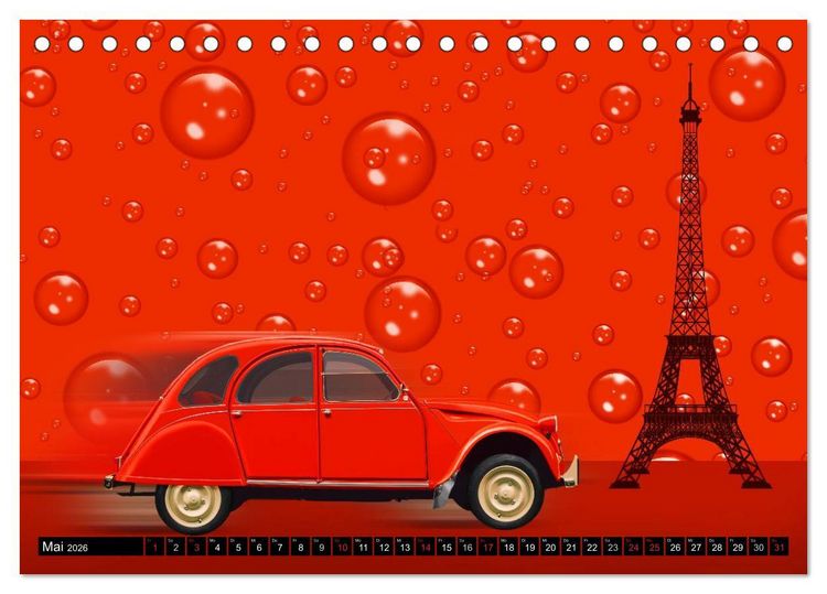 Produktbild: Oldtimer Romantik (Tischkalender 2026 DIN A5 quer), CALVENDO Monatskalender