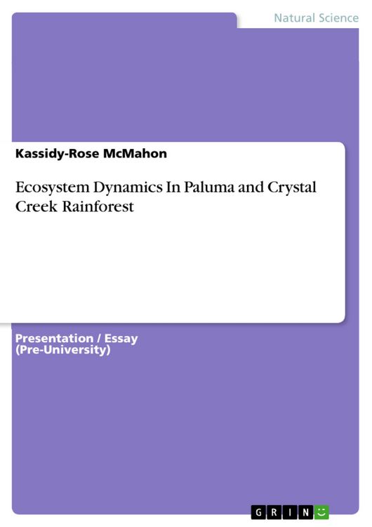 Produktbild: Ecosystem Dynamics In Paluma and Crystal Creek Rainforest