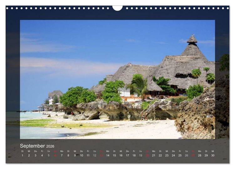 Produktbild: Sansibar (Wandkalender 2026 DIN A3 quer), CALVENDO Monatskalender