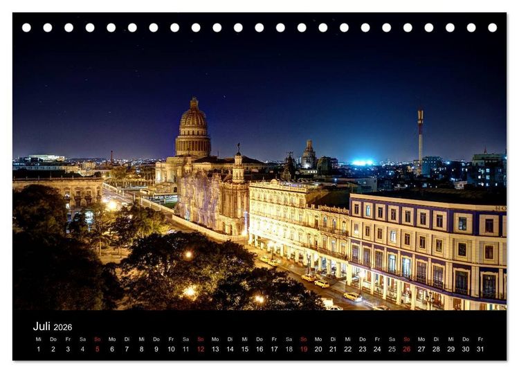 Produktbild: Havanna - Ansichten einer bemerkenswerten Stadt (Tischkalender 2026 DIN A5 quer), CALVENDO Monatskalender