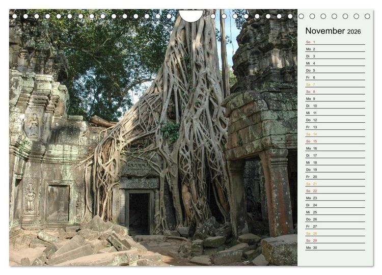 Produktbild: Asien - Thailand und Kambodscha (Wandkalender 2026 DIN A4 quer), CALVENDO Monatskalender