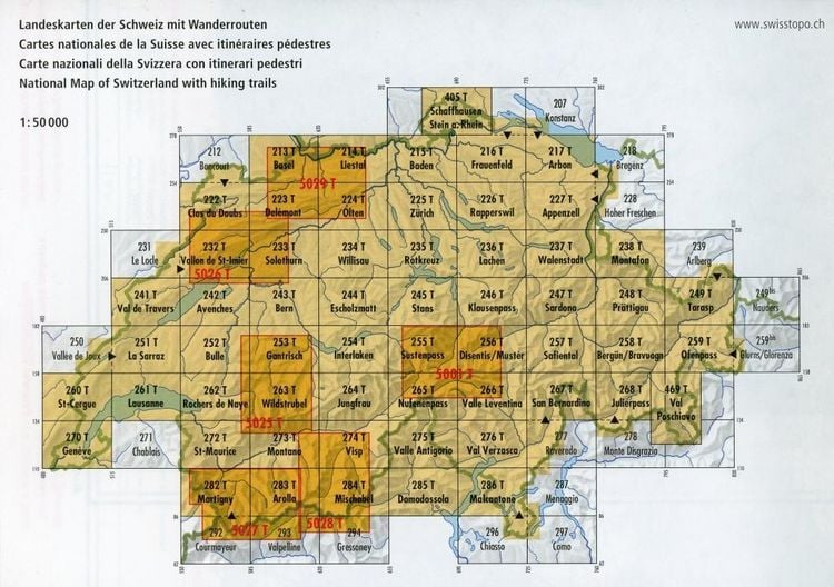 Produktbild: Swisstopo 1 : 50 000 Walenstadt