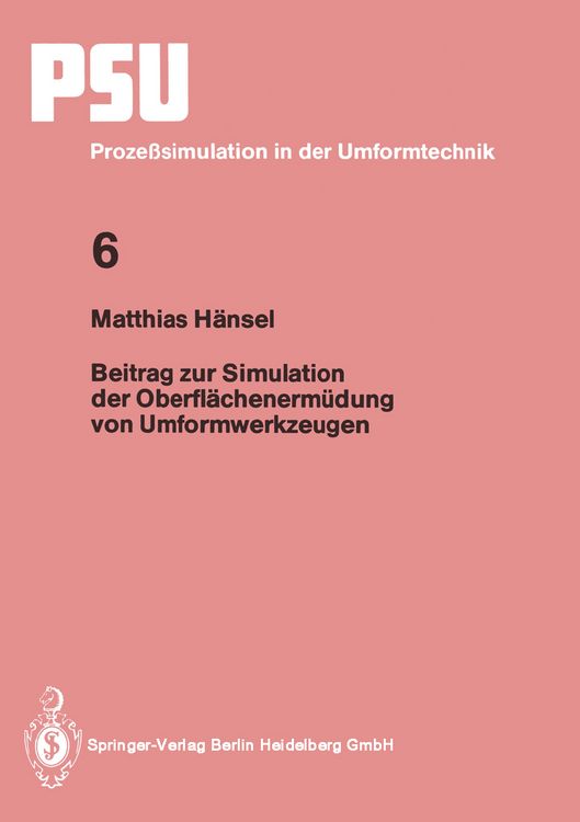 Produktbild: Beitrag zur Simulation der Oberfl&auml;chenerm&uuml;dung von Umformwerkzeugen