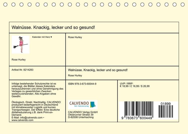 Produktbild: Waln&uuml;sse. Knackig, lecker und so gesund! (Tischkalender 2022 DIN A5 quer)