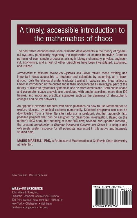 Produktbild: Introduction to Discrete Dynamical Systems and Chaos