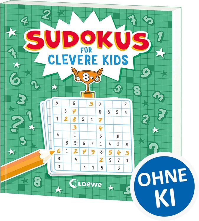 Produktbild: Sudokus f&uuml;r clevere Kids 8+ [gr&uuml;n]