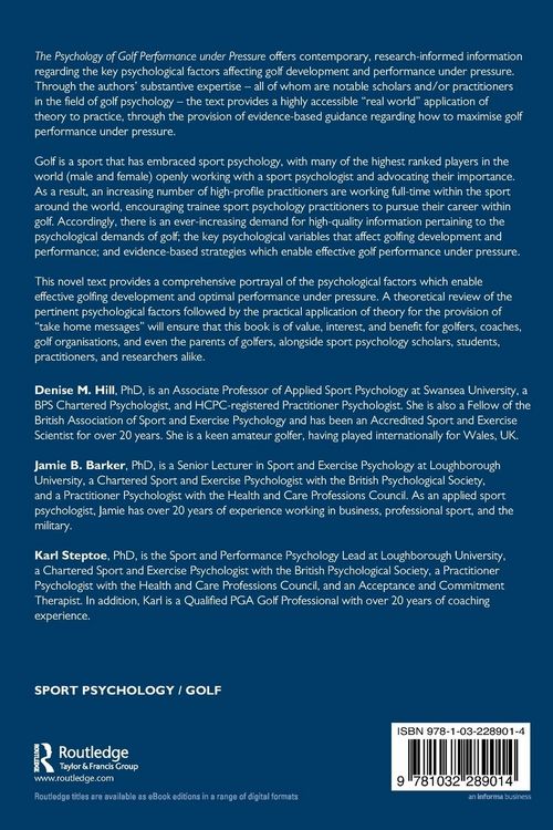 Produktbild: The Psychology of Golf Performance under Pressure