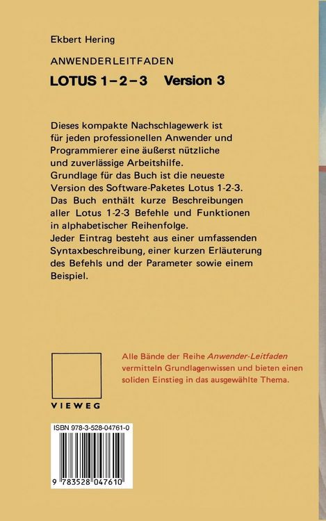 Produktbild: Anwender Leitfaden Lotus 1-2-3