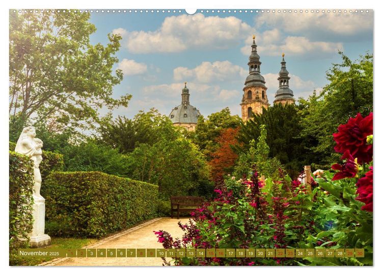 Fulda in Bildern - Das Herz Hessens (hochwertiger Premium Wandkalender 2025 DIN A2 quer), Kunstdruck in Hochglanz