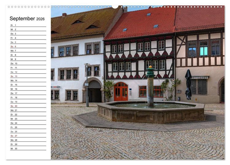Produktbild: Sangerhausen (hochwertiger Premium Wandkalender 2026 DIN A2 quer), Kunstdruck in Hochglanz