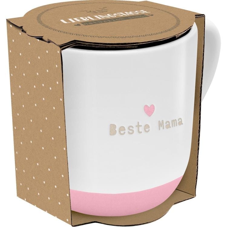 Produktbild: GRUSS & CO Tasse rund graviert, Motiv "Beste Mama"