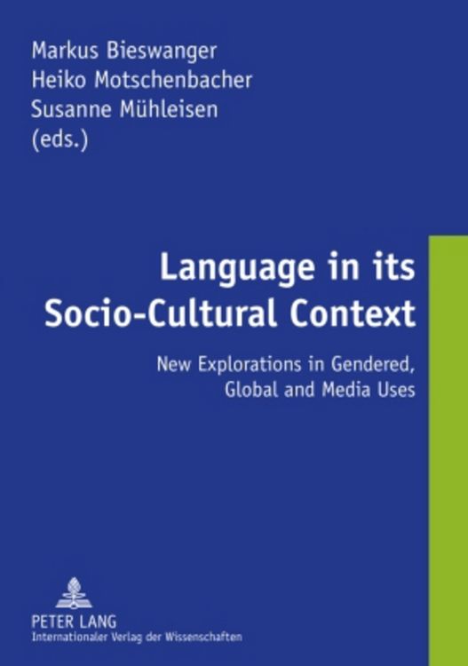 Produktbild: Language in its Socio-Cultural Context