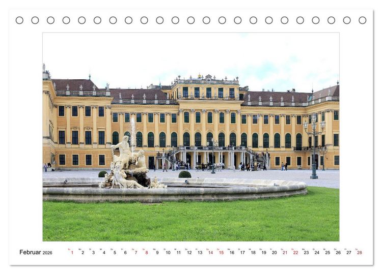 Produktbild: Bezauberndes Wien (Tischkalender 2026 DIN A5 quer), CALVENDO Monatskalender