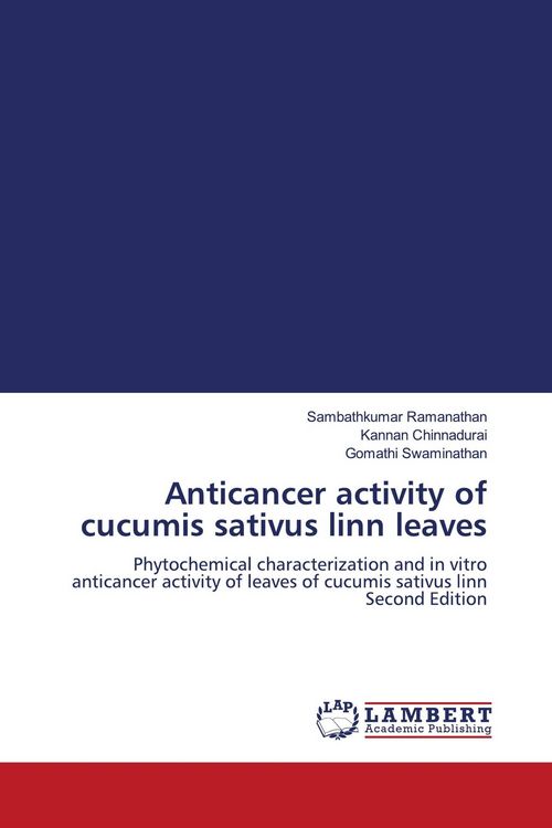 Produktbild: Anticancer activity of cucumis sativus linn leaves