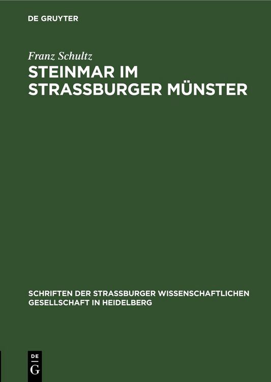 Produktbild: Steinmar im Stra&szlig;burger M&uuml;nster