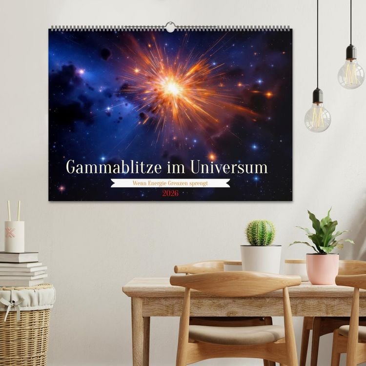 Produktbild: Gammablitze im Universum (Wandkalender 2026 DIN A2 quer), CALVENDO Monatskalender