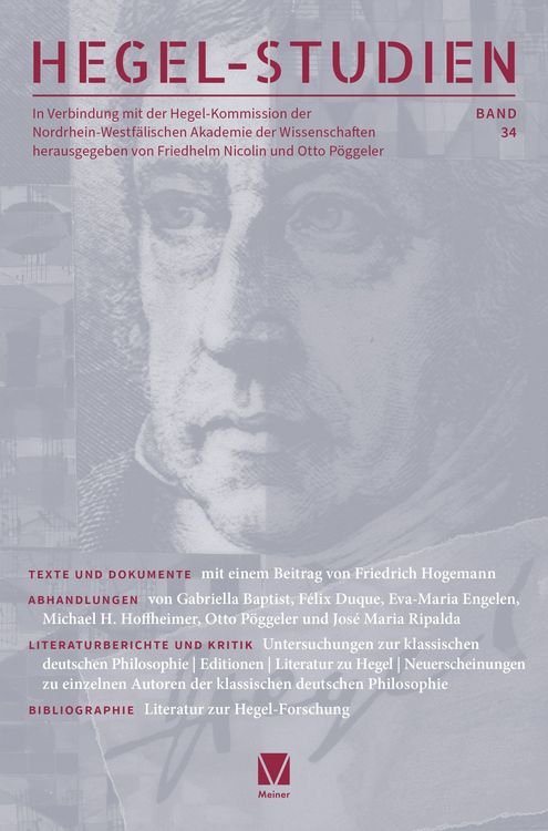 Produktbild: Hegel-Studien Band 34